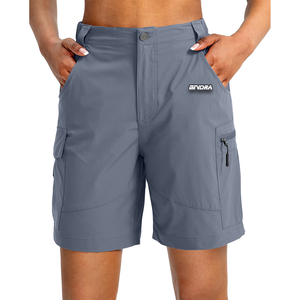 Pantalones cortos informales de golf de nailon de verano OEM para mujeres y niñas senderismo bolsillo de carga de talla grande tela ligera recién llegado 2025 - Product Image 1