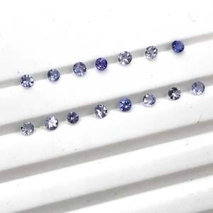 Perles de pierres précieuses à facettes de taille ronde de tanzanite de 2.20mm pour la fabrication de bijoux pierre de tanzanite naturelle en vrac calibrée du grossiste - Product Image 5