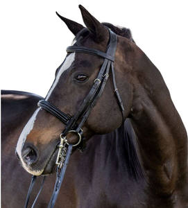 Cabestro de caballo occidental certificado ISO 9001 personalizable PVC Weymouth brida doble Serpiente elevada al por mayor hecho a medida - Product Image 1