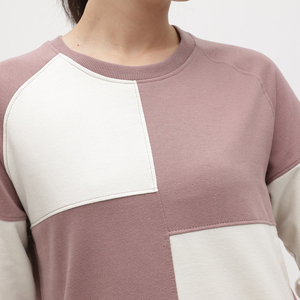 Nouvelle Arrivée Sweat-shirts Personnalisés à Col Rond pour Femmes, Imprimés par Transfert Thermique sur le Devant, Automne Hiver, Grandes Tailles, Coupe Ample, Couleur Unie - Product Image 2