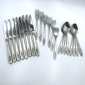 Couverts Polis Argent Mariage Argenterie Fourchette Cuillère En Acier Inoxydable Avec Poignée Designer Audacieux Couverts Ensemble - Product Image 1