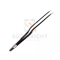 Forceps Bipolar Elektrik untuk Robot Bedah Cerdas Kabel Terisolasi 0.4mm Pegangan Ergonomis Desain Bayonet Lurus Surgi Kanan
