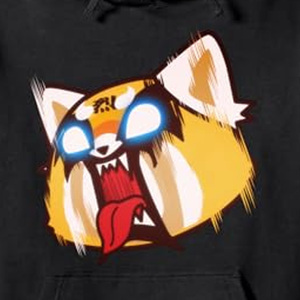 Aggretsuko sólido bordado pulóver Sudadera con capucha 100% algodón Digital impreso DTF diseño máquina lavable aplique técnica para - Product Image 4
