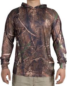 เสื้อเชิ้ตผู้ชายลายพรางสีเขียวแบบคลาสสิก พิมพ์ลายแบบซับลิเมชั่น ป้องกันแสงแดด UV เหมาะสำหรับตกปลา ทำกิจกรรมกลางแจ้ง ชุดยุทธวิธีลายพราง ขายส่ง - Product Image 5