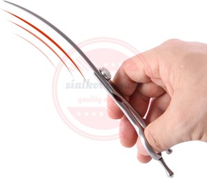 กรรไกรกรูมมิ่งสุนัขโค้ง\กรรไกรกรูมมิ่งสัตว์เลี้ยงสแตนเลส กรรไกรกรูมมิ่งมืออาชีพและใช้ในบ้าน - Product Image 5