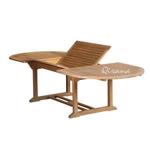 Mesa de conferencias de oficina de lujo de madera maciza, tapa ovalada, diseño extensible para salas de reuniones de hoteles - Product Image 1