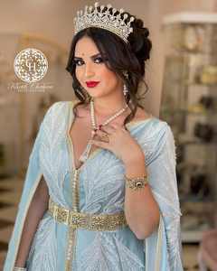 Caftán marroquí 2025, bordado hecho a mano, gasa de seda, transpirable, vestido de novia informal para musulmanes, accesorio recién llegado - Product Image 6