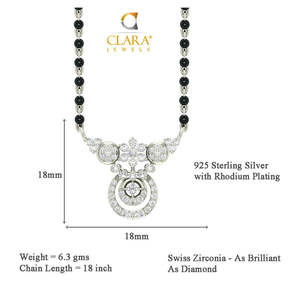 Compre una Cadena de Mangalsutra de Plata Pura con Cuentas Geométricas y Baño de Oro, un Regalo Religioso de Boda para Esposa con Diamantes y Perlas - Product Image 4