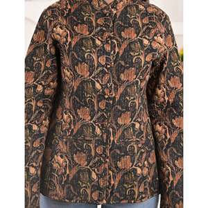 Reversible Silk Block Printed Winter <b>Jacket</b> for Women - Product Image 2
