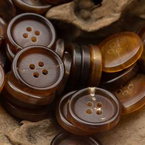 Authentic Handcrafted Natural Horn Buttons Eco-Friendly Polished Finish for High-End Menswear Womenswear Premium Couture Crafts - Product Image 1