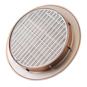 Industrial 125 mm Hole Diameter ABS Plastic Copper Effect Outdoor Ventilation Return <b>Registers</b> & <b>Grilles</b> Recessed Mounting - Product Image 3