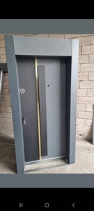 Modern Stainless Steel Security <b>Interior</b> Room Door Wood Effect Easy-Clean Surface Anti-Theft Manual Hotel Office Apartment - Product Image 3