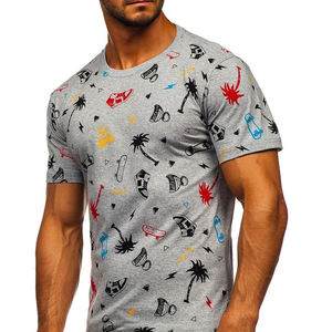 T-shirts pour hommes T-shirt décontracté pour hommes de haute qualité Confortable Respirant Automne Design personnalisé Vente en gros de t-shirts - Product Image 2