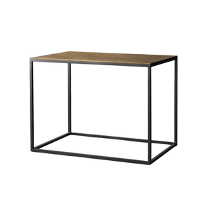 Ensemble de table d'appoint en métal de style traditionnel Table d'appoint de canapé au design unique avec dessus rectangulaire pour meubles de salon et de chambre à coucher - Product Image 1