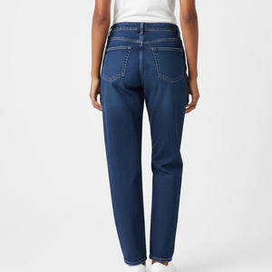 <b>Women</b> mom fit denim <b>jeans</b> OEM factory supplier wholesale custom made high waist <b>vintage</b> style trendy fashion denim pants - Product Image 2