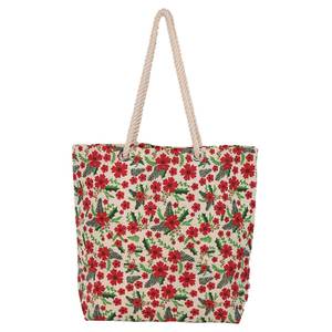 Sac fourre-tout pour femme en jute Poignée en corde torsadée Motifs sérigraphiés Fermeture écologique Épaule Shopping Plage Utilisation Fabriqué en Inde - Product Image 6