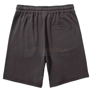 กางเกงขาสั้นออกกำลังกายผู้ชายผ้าสแปนเด็กซ์/คอตตอนแบบสวมใส่สบายสำหรับฤดูร้อน มีซิป ระบายอากาศได้ดี เหมาะสำหรับวิ่ง ฟิตเนส เทรนนิ่ง  แบบเรียบสีพื้น สามารถสั่งทำได้ - Product Image 2