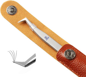 Pincettes à filetage Facial en acier inoxydable, pincettes à pointe inclinée, pincettes à sourcils professionnelles, beauté des cheveux noirs inclinés - Product Image 5