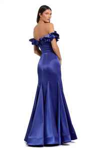 Elegante Floral Aline Luxury Evening Party Ball Gown Sin mangas Forma de cuerpo largo Hecho Cascada de alta calidad - Product Image 3