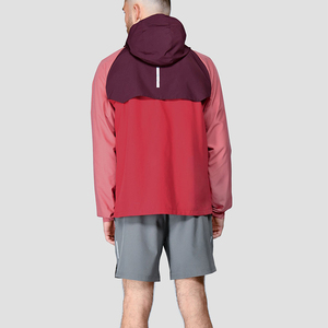 Venta al por mayor de peso ligero al aire libre cortavientos hombres chaquetas impermeables corriendo chaqueta de poliéster personalizada - Product Image 6