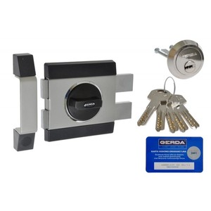 Serrure de jante GERDA ZX 1000 certifiée Classe C-Satin - Product Image 1