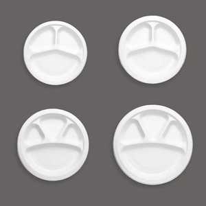 Assiettes de bagasse de canne à sucre biodégradables de 9 pouces de haute qualité vaisselle jetable compostable écologique fournisseur en gros en vrac - Product Image 1