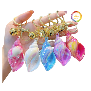 Llavero de Concha Natural, Diseño Costero Simple, Artesanía de Concha Hecha a Mano - Product Image 6