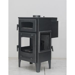 Estufa de Pellets Moderna Independiente DORELLO SOBA MF100, Chimenea de Hierro Fundido para Calefacción de Sala de Estar, Modelo con Vidrio Lateral - Product Image 4