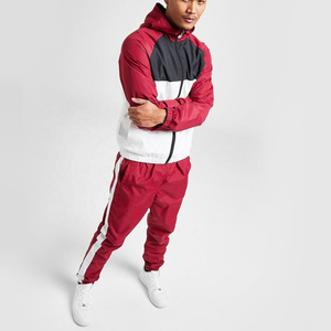 High Quality Custom Sportswear Outdoor Waterproof Reflective Nylon Windbreaker <b>Track</b> <b>Jacket</b> and Pants Set Tracksuit <b>Man</b> - Product Image 1