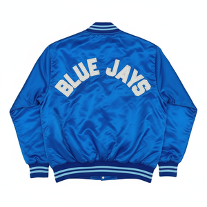 Veste universitaire de luxe en satin avec broderie personnalisée Veste Letterman brillante pour hommes et femmes - Product Image 5