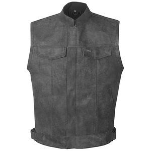 High Quality Customized Men's Leather Vest Stylish Breathable Biker Fashion <b>Waistcoat</b> for Men <b>Women</b> Casual for Winter Motorbike - Product Image 1