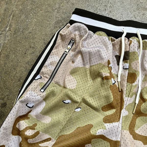 All Over Sublimation Print 100% Polyester Mesh Shorts Poches zippées 5 Inch Inteam Basketball Mesh Shorts pour hommes - Product Image 6