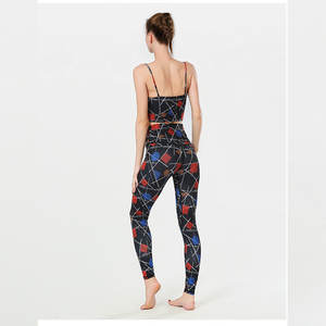 Ensemble de yoga 2 pièces sans manches de haute qualité, nouvelle conception, sur mesure, taille plus, écologique, respirant, ensembles de fitness pour femmes - Product Image 2
