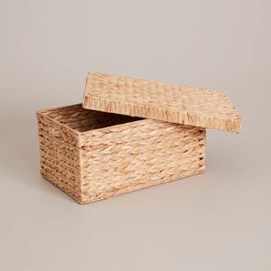 Boîte miniature à bon prix avec couvercle, boîtes en jacinthe d'eau, matériau naturel, conteneur, organisateur en jacinthe - Product Image 3