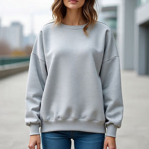 เสื้อสเวตเตอร์พิมพ์ลายซับลิเมชันสำหรับผู้หญิงเสื้อโอเวอร์ไซส์ทรงหลวมพิมพ์ลายซับลิเมชันสำหรับผู้หญิง - Product Image 1