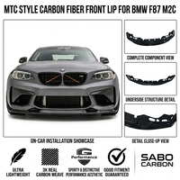 Kit carrosserie avant en fibre de carbone légère de style MTC de qualité supérieure, vente chaude pour BMW F87 M2C