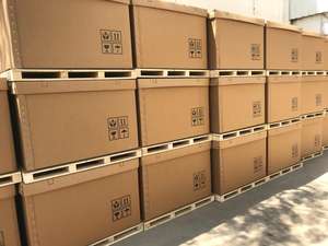 Portable Waterproof Corrugated <b>Shipping</b> <b>Boxes</b> Durable Heavy-Duty Made Recycled Materials for Supermarket Promotion Exhibitions - Product Image 2