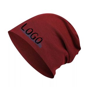 Venta al por mayor logotipo personalizado de moda gorros sombreros de alta calidad cálido invierno liso teñido de punto gorros sombreros - Product Image 5