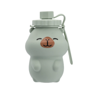 ขวดน้ำซิลิโคนพับได้ SilverJet 500 มล. ลายการ์ตูน พกพาสะดวก สำหรับกิจกรรมกลางแจ้ง ใช้ซ้ำได้ ปลอดสาร BPA - Product Image 4