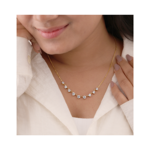 Collar de Diamantes Brillantes para Mujer, Joyería Elegante para Bodas, Fiestas y Eventos Especiales - Product Image 1