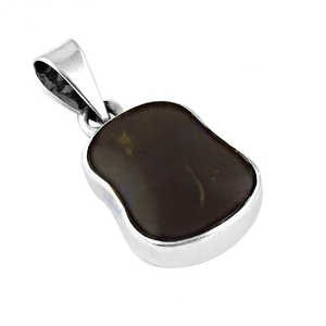 Elegante Colgante de Plata 925 para Mujer con Piedra Negra, Joyería Hecha a Mano en Oro Rosa, Colgante con Baño de Rodio para Cualquier Ocasión - Product Image 1