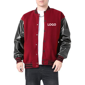 Blouson Bomber en Molleton Personnalisé de Haute Qualité pour Homme Nouvelle Arrivée Design Baseball Letterman pour l'Hiver - Product Image 3