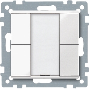 Interruttori a Muro SCHNEIDER ELECTRIC Serie M MTN617219, Pulsante a 2 Vie Plus, Bianco Lucido - Product Image 1