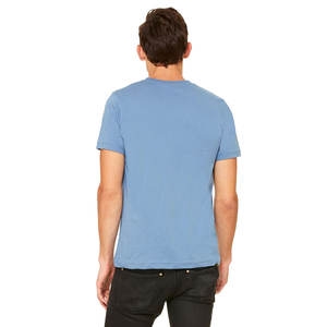 T-shirt à col en V avec logo personnalisé Nouvelle arrivée T-shirt personnalisé - Product Image 2