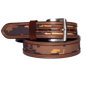 เข็มขัดโปโลแบบย้อนยุคของผู้ชายเข็มขัดหนังแท้ติดกระดุมด้านบนสุดสบายสำหรับวัยรุ่นวัยกลางคน - Product Image 1