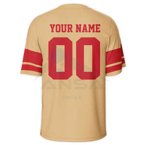 เสื้อฟุตบอลอเมริกันแบบซับลิเมชั่นมืออาชีพ คุณภาพล่าสุด ออกแบบเองได้ พิมพ์ลายชุดฟุตบอล - Product Image 2