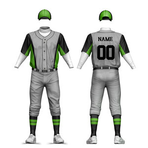 Nouvelle arrivée, ensemble de maillots de baseball respirants sur mesure, haute qualité, taille plus, vêtements d'équipe, design unique, uniforme de baseball personnalisé - Product Image 1