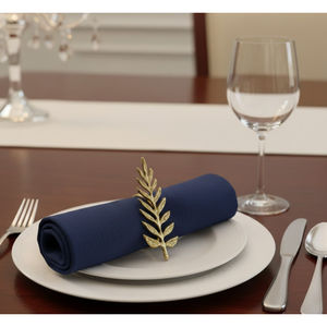 Anneau de serviette flocon de neige de Noël doré, boucle de serviette pour décoration de table de fête, support pour dîner de mariage en promotion - Product Image 3