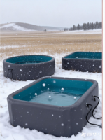 Piscine gonflable portable pour 4 personnes, 3 m, écologique, durable, pliable, piscine extérieure