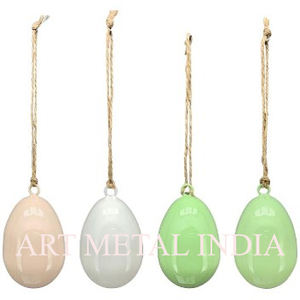 โลหะดัดห้อยตกแต่งคริสต์มาสรูปปั้นเป็ดโลหะทำมือรูปปั้นอีสเตอร์เครื่องประดับแขวน - Product Image 3